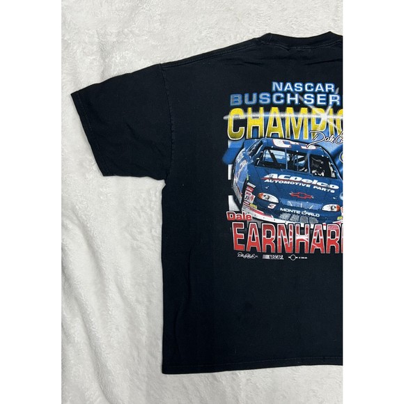 Vintage Dale Earnhardt Jr 1998 Busch Series Champion T-Shirt XL Two Sided NASCAR - Picture 10 of 12